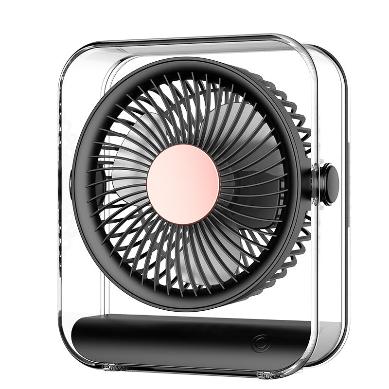 Portable Mini Table Fan Battery Operated 360-Degree Rotation Quiet Compact