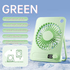 Portable Fan for Women Digital Speed Control Type-C Charging Lightweight