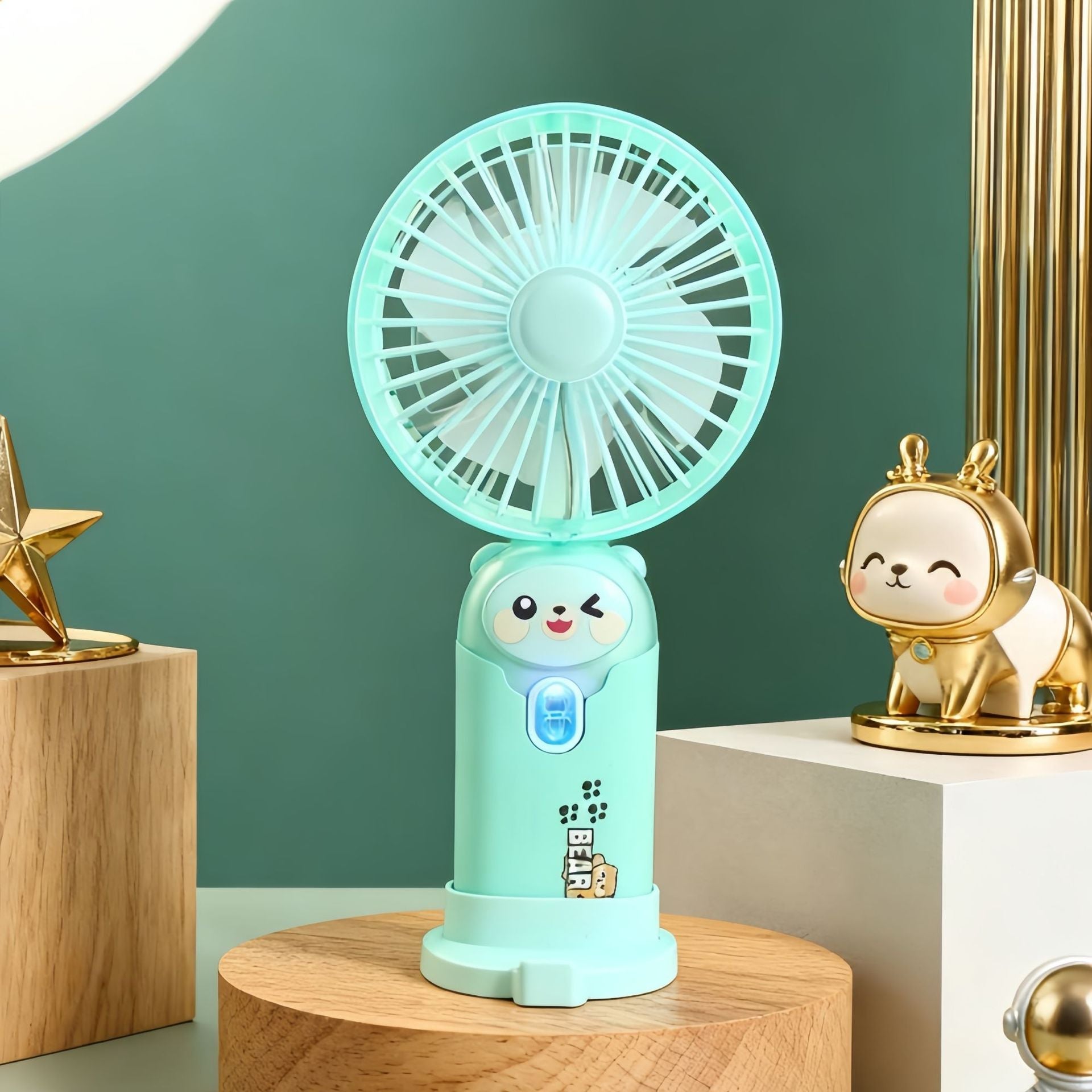 Portable Mini USB Rechargeable Desk Fan with Adjustable Tilt and Quiet Operation