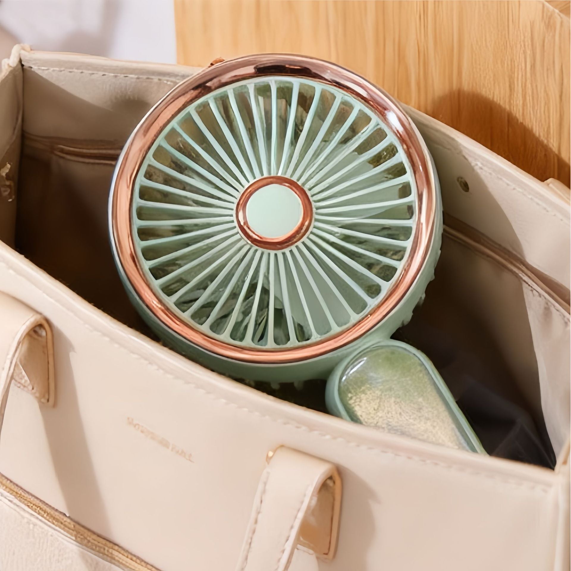 Portable Mini Fan USB Rechargeable Compact Personal Handheld Fan with Adjustable Speed