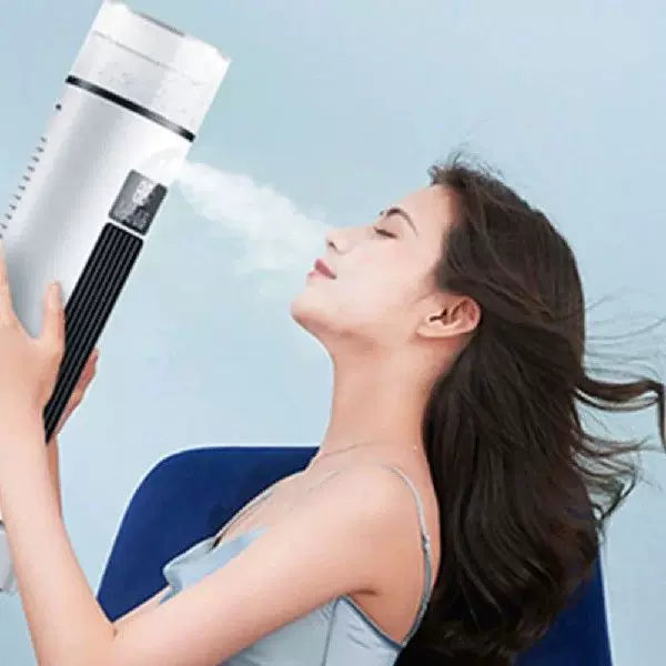 Oscillating Tower Fan Slim Design Whisper-Quiet DC Motor Adjustable Louvers Unisex One Size