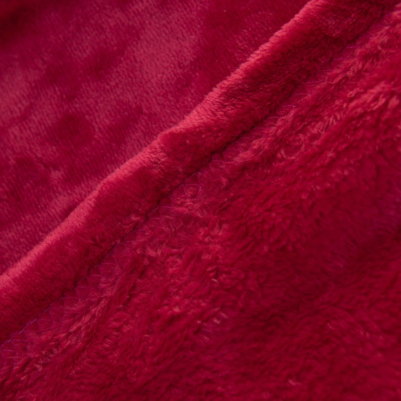Cozy Plush Reversible Blanket Soft Warm Throw for Sofa Bedroom Indoor Outdoor Use