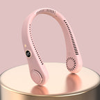 Portable Neck Fan for Women Lightweight Rechargeable Quiet Operation Adjustable Speed