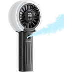 Handheld Fan Portable Cooling Mist Function Multiple Speeds LED Display