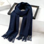 Brehn Cashmere Scarf Women Soft Warm Elegant Classic Neck Wrap with Fringes