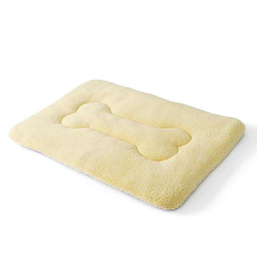 Harrow Soft Pet Mat Hypoallergenic Non-Slip Bone Pattern Indoor Dog Cat Bed