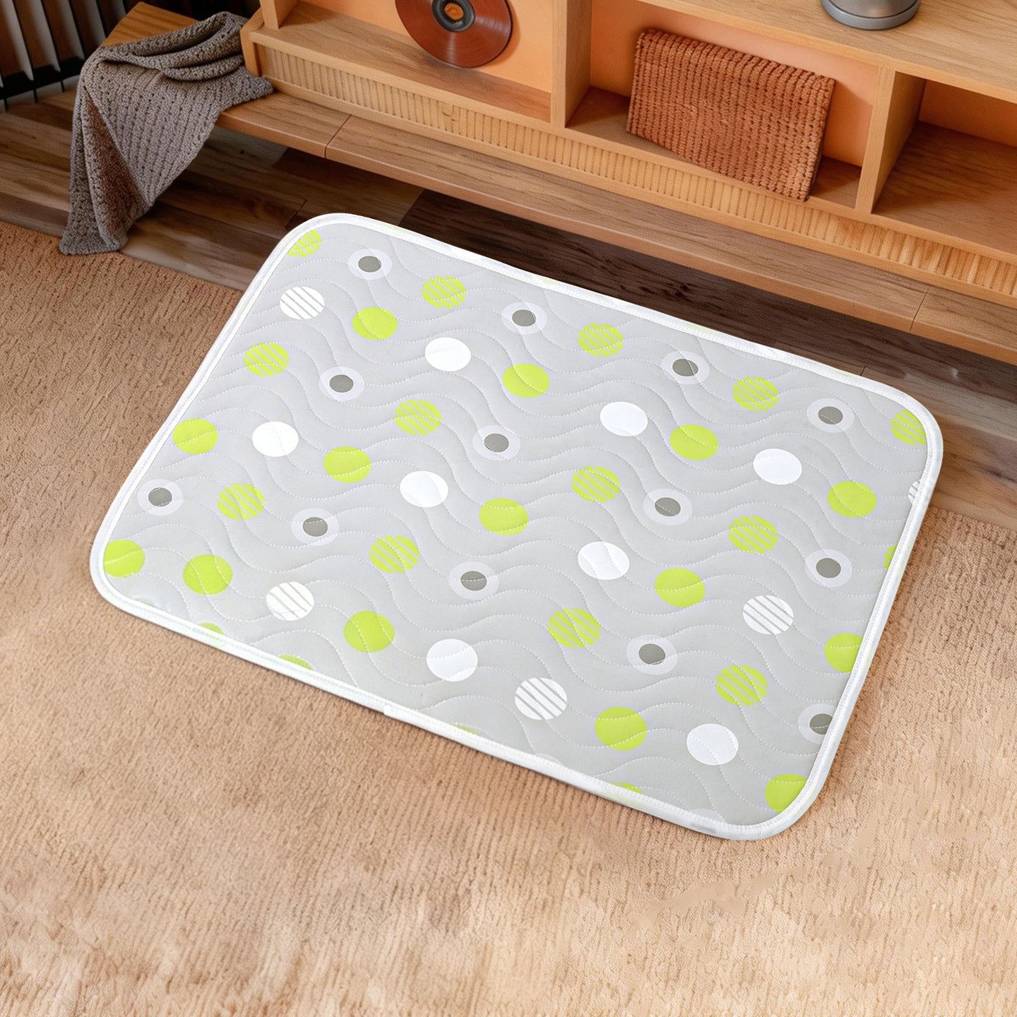 Women's Non-Slip Kitchen Mat Harrow Pattern Decorative Anti-Slip Floor Rug for Cooking Safety