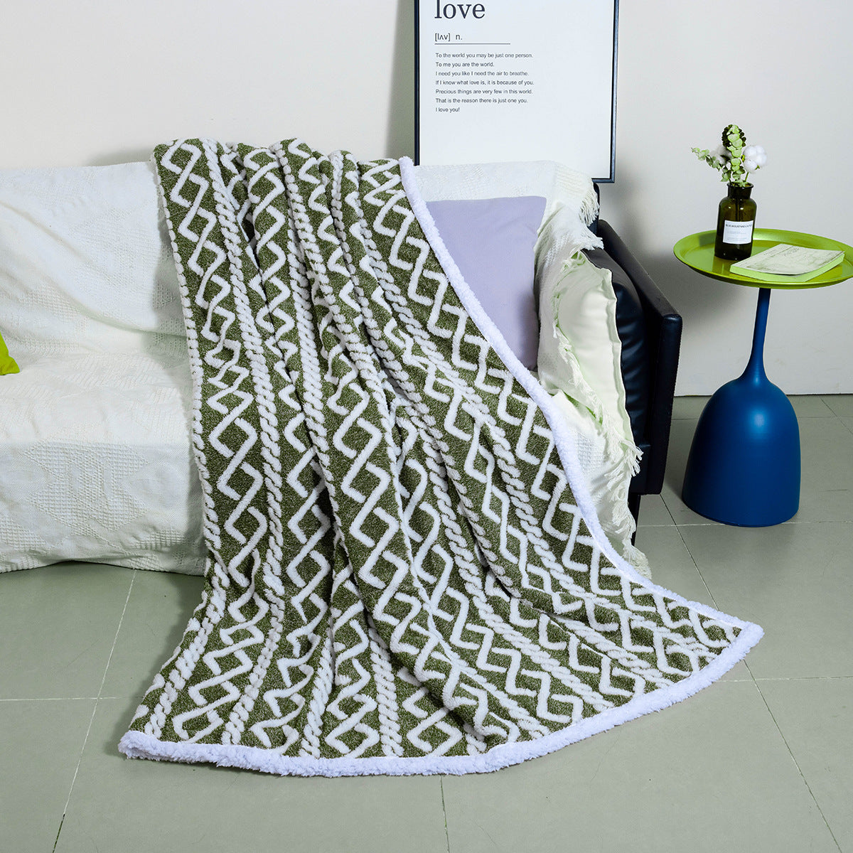 Women's Cozy Soft Blanket with Unique Pattern Lightweight Cuddle Throw