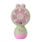 USB Rechargeable Compact Table Fan with Adjustable Tilt and Protective Grille