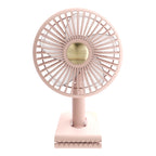 Compact Portable USB Desk Fan with Adjustable Speeds and 360-Degree Rotation