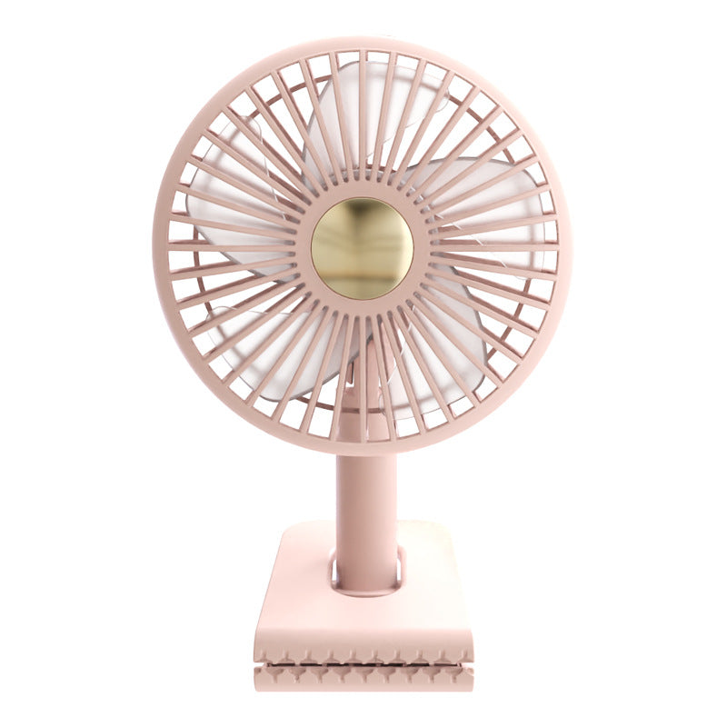 Compact Portable USB Desk Fan with Adjustable Speeds and 360-Degree Rotation
