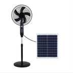 Harrow Solar-Powered Floor Fan Unisex Adjustable Height Quiet Operation Eco-Friendly