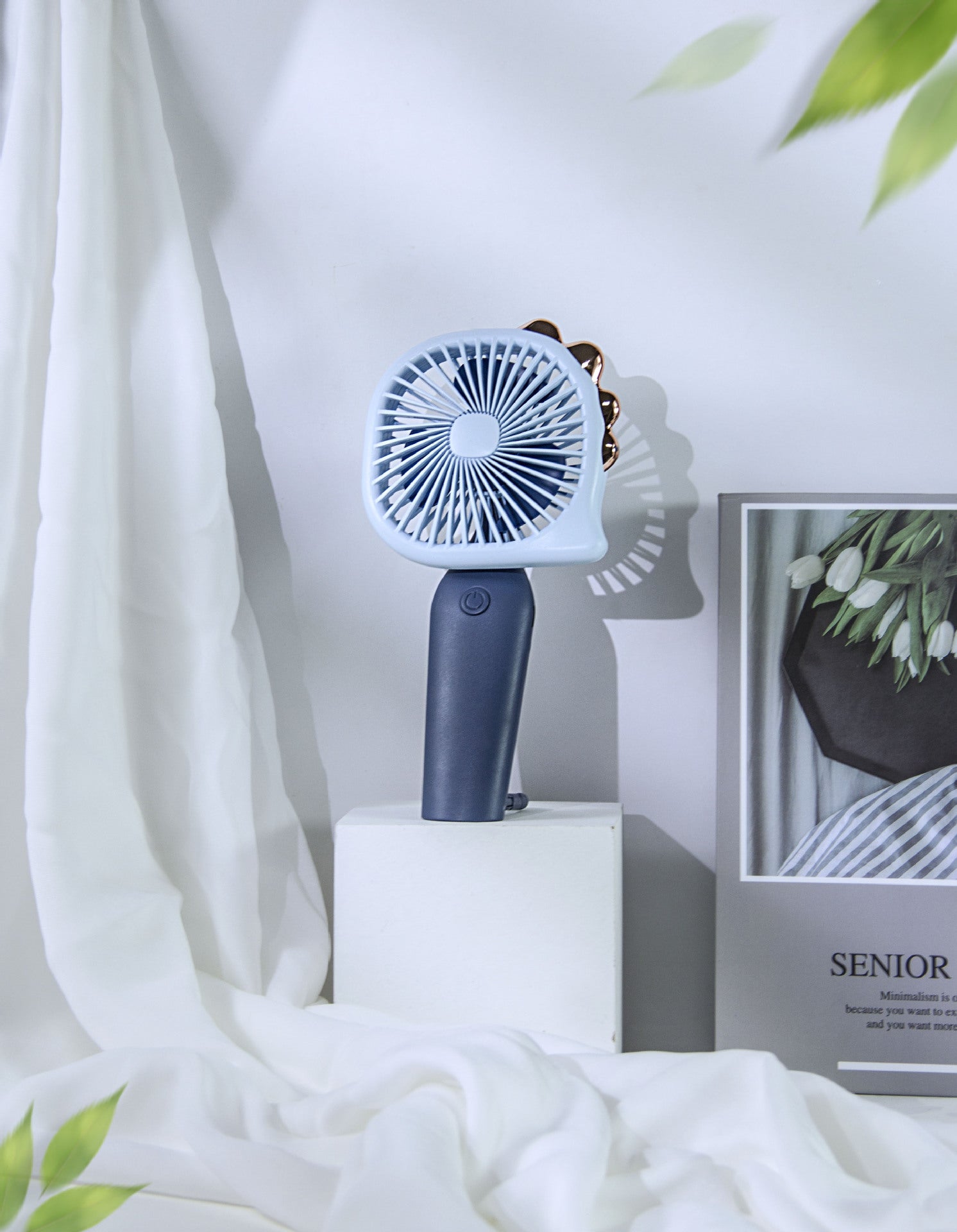 Harrow Rechargeable Handheld Fan Compact Portable Lightweight Quiet Operation Unisex
