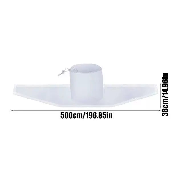 Rain Drainage Diverter Flexible PVC Gutter Splash Guard with Adjustable Sleeve One Size