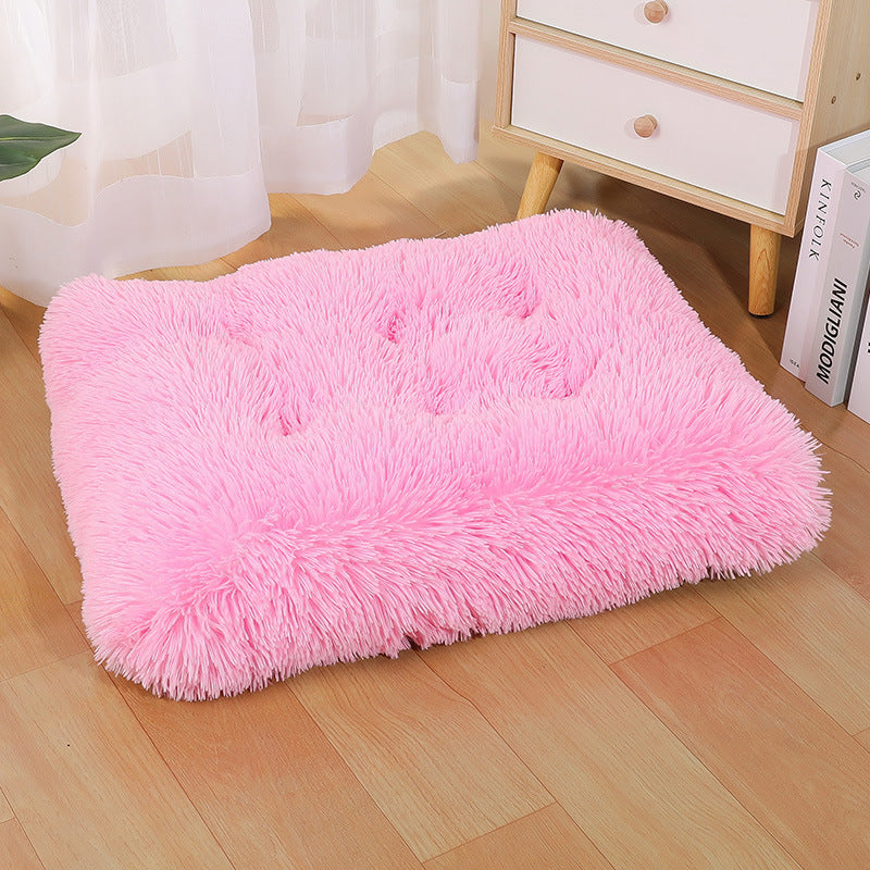 Unisex Cozy Pet Pillow Soft Fiber Non-Slip Machine Washable Cushion for Small and Medium Pets