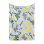 Brehn Unisex Dino Fleece Blanket Soft Warm Microfiber Kids Dinosaur Throw Blanket