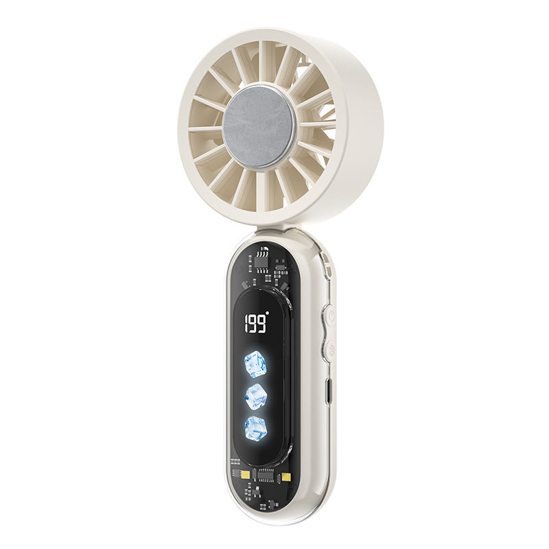 Portable Mini Fan Cordless Battery Operated with Adjustable Speed and LED Display