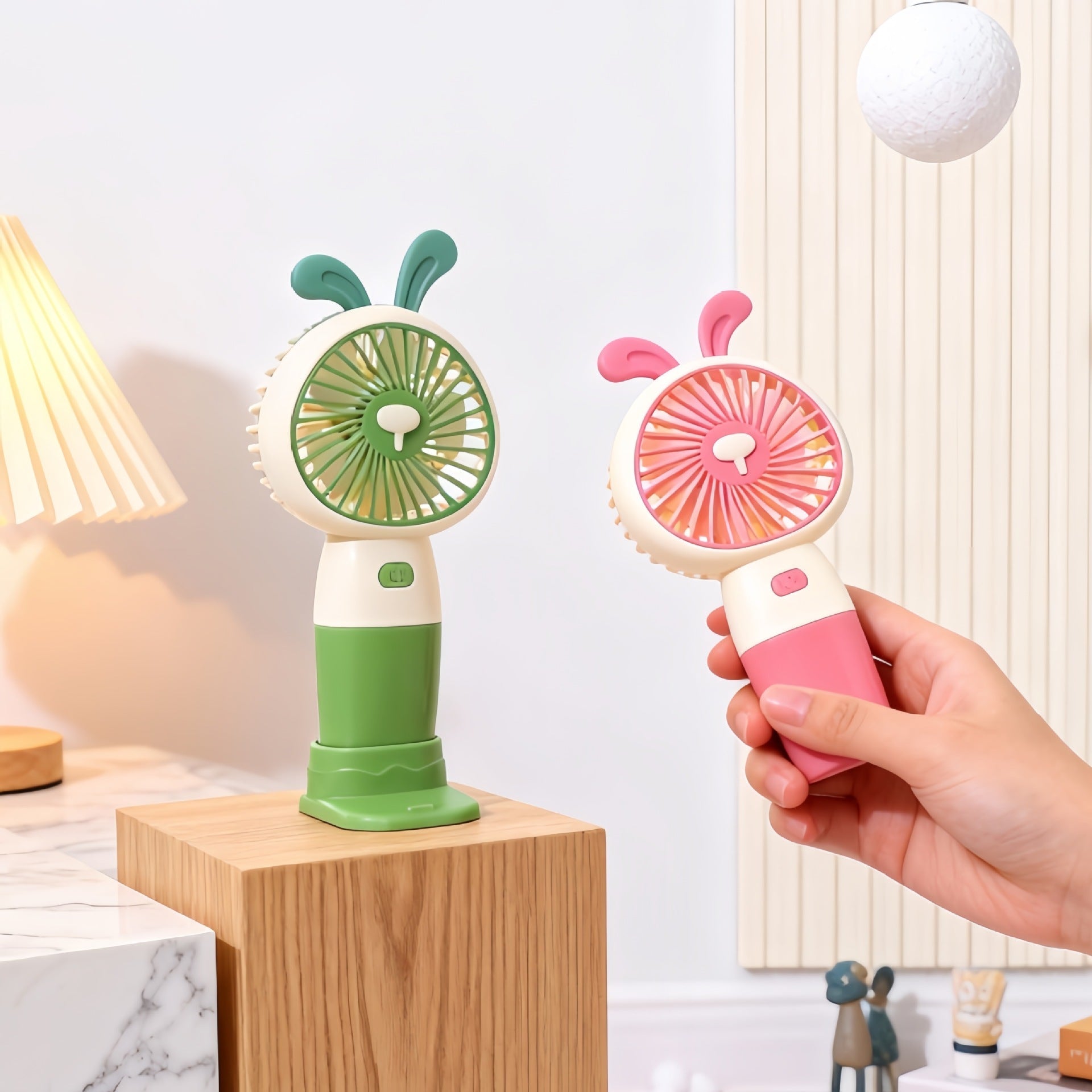 Portable Handheld Fan Lion Design USB Rechargeable Cute Lightweight Personal Fan