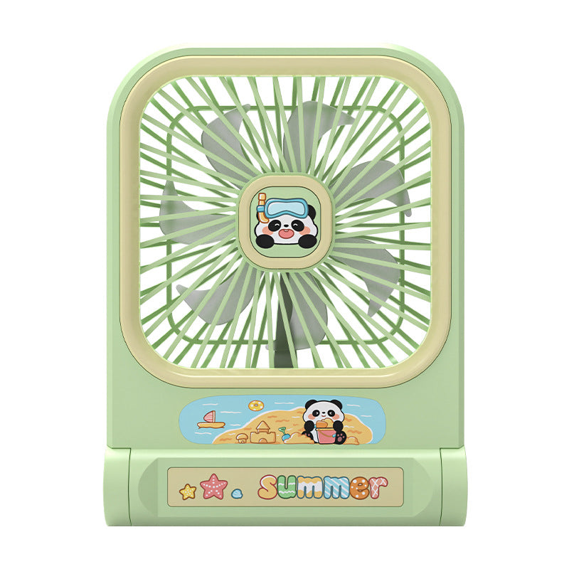 Portable Mini Fan Panda Design Lightweight Compact Personal Cooling Fan