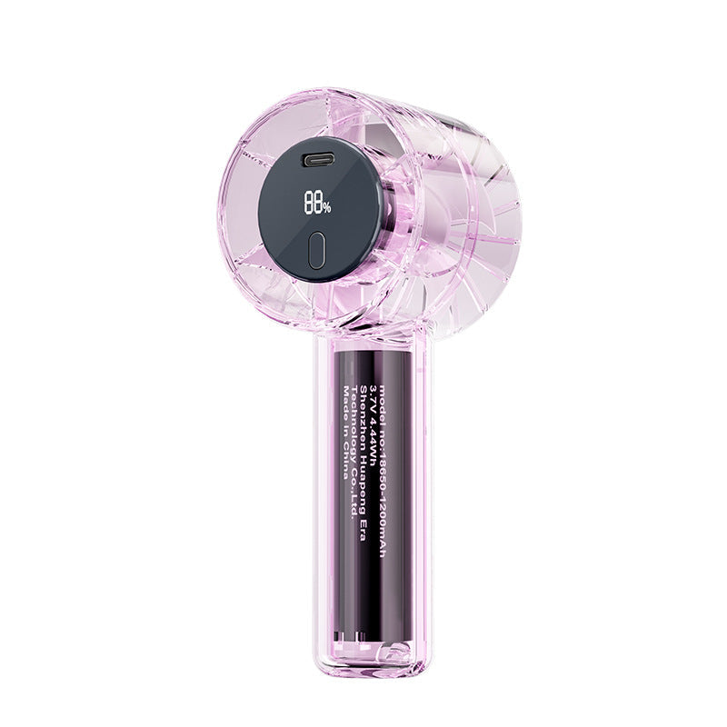 Harrow Compact Rechargeable Handheld Fan Portable USB-C Personal Cooling Fan with LED Indicator