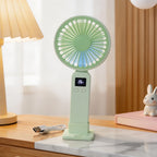 Portable USB Fan for Women with Digital Speed Display Lightweight Ergonomic Design