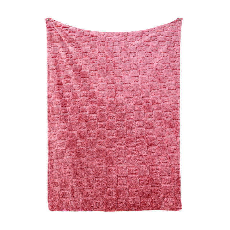 Brehn Women's Cozy Microfiber Blanket Thick Warm Quick Change Plaid Pattern