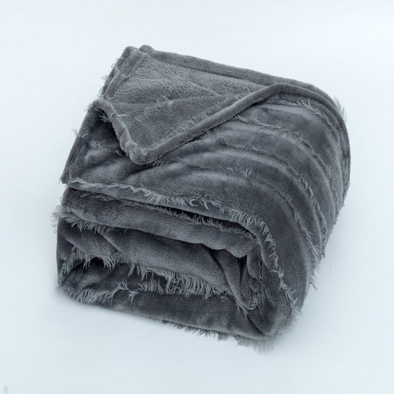 Women's Cozy Fleece Throw Blanket Ultra-Soft Warm Snuggle Blanket