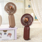 Portable Handheld Fan for Women Cute Bear Design USB Rechargeable Lightweight