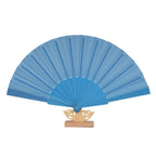 Ladies Decorative Fan with Elegant Wooden Handle Lightweight Stylish Accessory