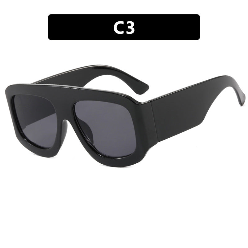 Ladies Oversized Sunglasses Wide Frame UV Protection Fashionable Trendy Summer Eyewear