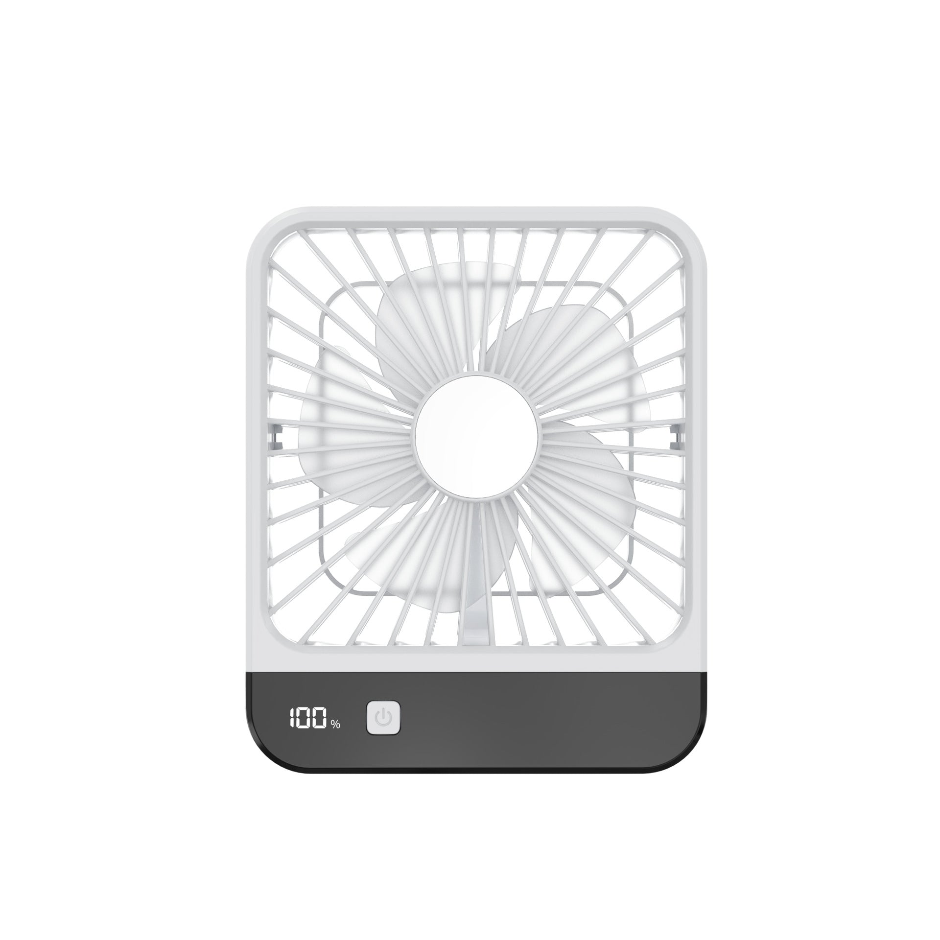 Portable USB Fan Pink Compact Rechargeable Personal Desk Fan with Adjustable Speeds