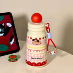 Insulated Water Bottle for Women BPA-Free Flip Cap Leakproof Dog Design