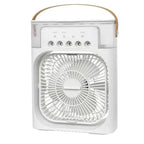 Portable Battery Fan with Water Misting and Carrying Handle Unisex Compact Rechargeable