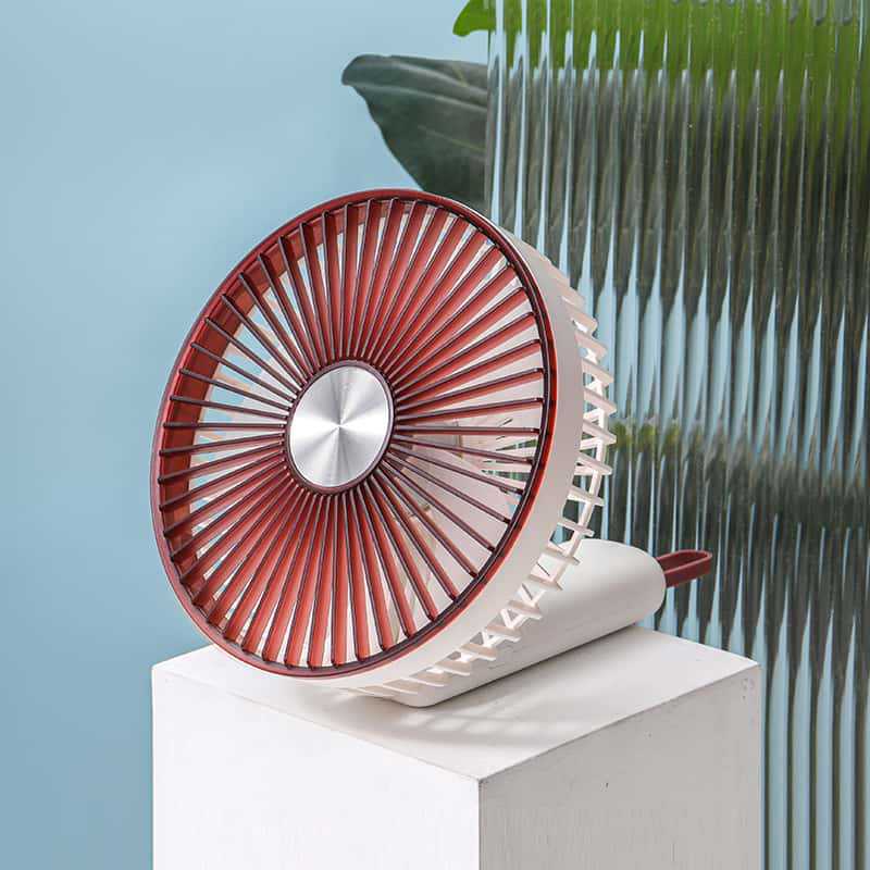 Women USB Desk Fan Stylish Portable Adjustable Speed Quiet Operation Compact