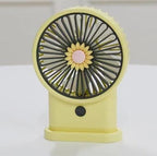 Women's Portable Fan Lightweight Personal Cooling Fan with Creative Flower Design