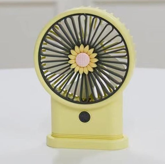 Women's Portable Fan Lightweight Personal Cooling Fan with Creative Flower Design