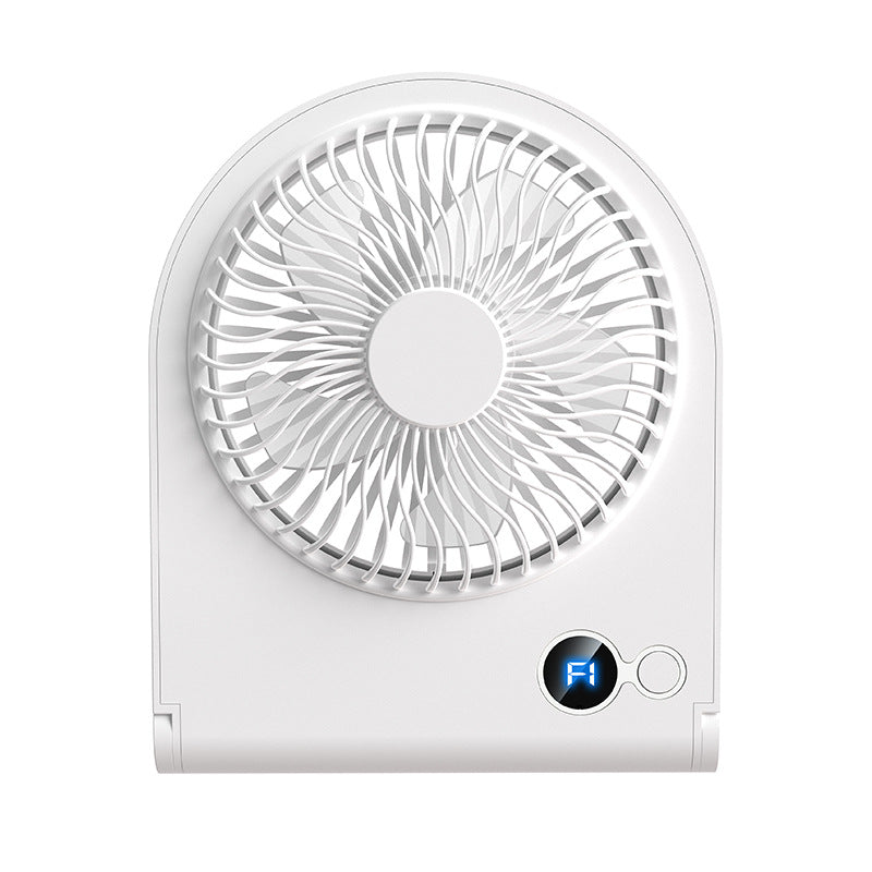 Harrow Compact Rechargeable Desktop Fan Portable Quiet Cooling with LED Indicator