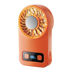 Compact USB Rechargeable Fan Portable Personal Cooling Fan with Adjustable Speeds and LED Display