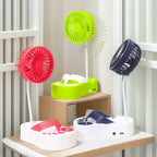 Portable Battery Fan with Flexible Holder USB Rechargeable Compact Lightweight for Women