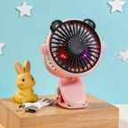 Portable USB Fan with Flexible Tilt Adjustable Compact Desk Fan for Home Office