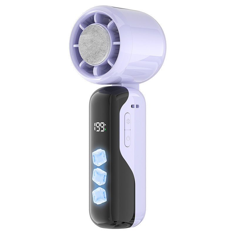 Portable Mini Fan USB Rechargeable Adjustable Speed Digital Display