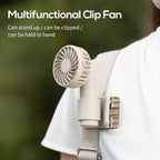 Portable Clip-On Fan Compact Lightweight Adjustable Angle Cooling Breeze