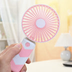 Portable USB Handheld Fan with Flexible Tilt Compact Rechargeable Personal Cooling Fan