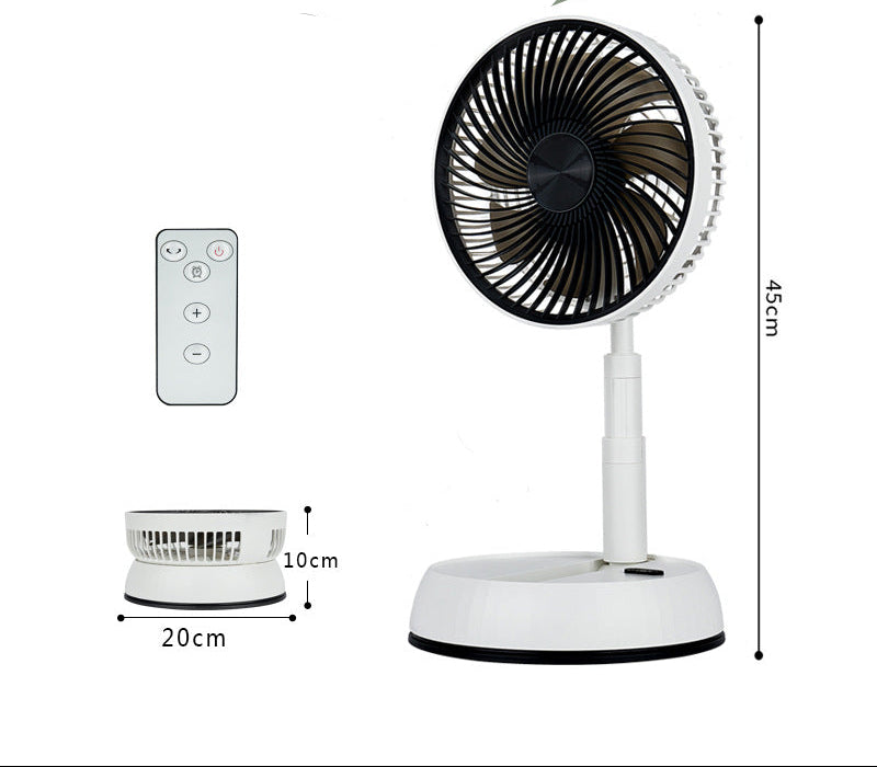 Remote-Controlled Standing Fan with Adjustable Height Quiet Operation Compact Design