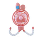 Portable Cat Fan with Flexible Legs Lightweight Adjustable Personal Cooling Fan