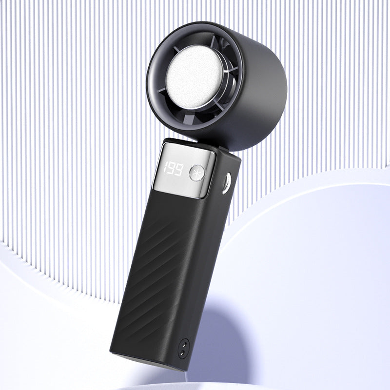 Handheld Smart Cooling Fan Portable Rechargeable Personal Fan with Digital Temperature Display