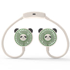 Rechargeable USB Neck Fan Portable Hands-Free Flexible Animal Design