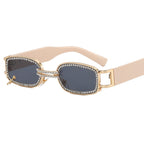 Women's Sunglasses Crystal Frame Sparkling Metallic UV Protection Stylish Fashion Eyewear