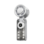 Portable USB Rechargechargeable Fan with LED Light and Multiple Speeds Compact Design