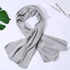 Women's Breathable Microfiber Scarf Lightweight Perforated Design Soft Comfort